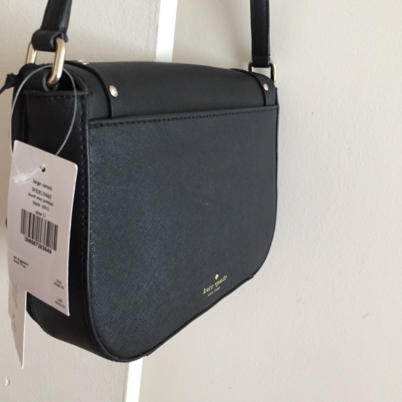 Kate Spade Black Leather Jeweled Laurel Way X-body - Picture 3 of 5